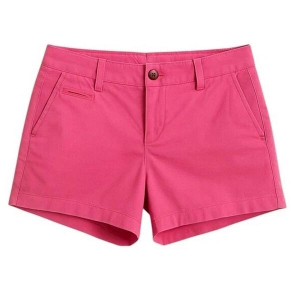 GAP Summer Shorts Palm Springs Pink Cotton Preppy Classic Womens Sz 2R 3" Inseam - Picture 2 of 8